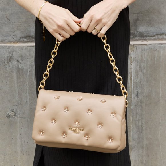 Nicole Lee Handbags - Nicole Lee Diamond Flower Messenger